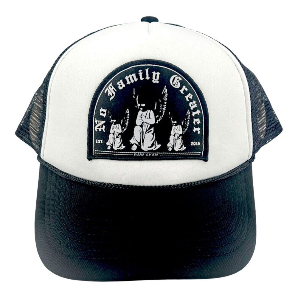RawGear "Family" Trucker Hat, Black/White New In Package